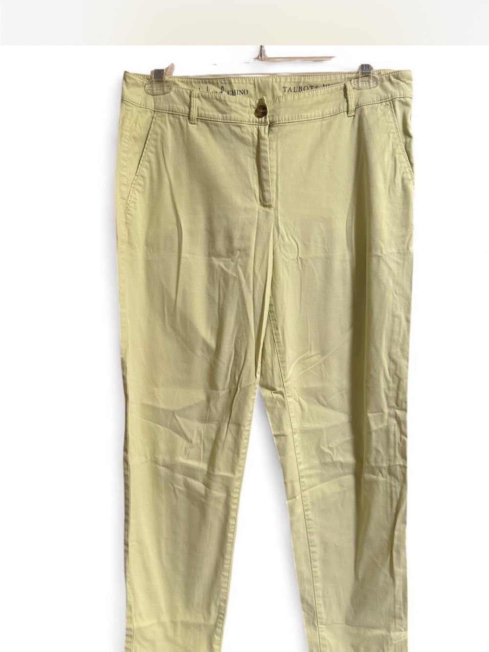 Talbots Pale Yellow Cropped Women's Pants